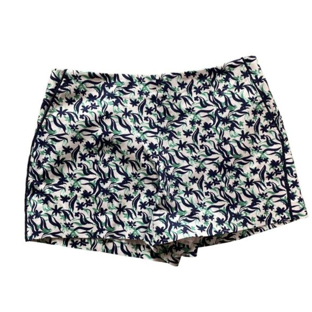 Draper James 8 Green Blue Textured Pocket Dress Casual Shorts